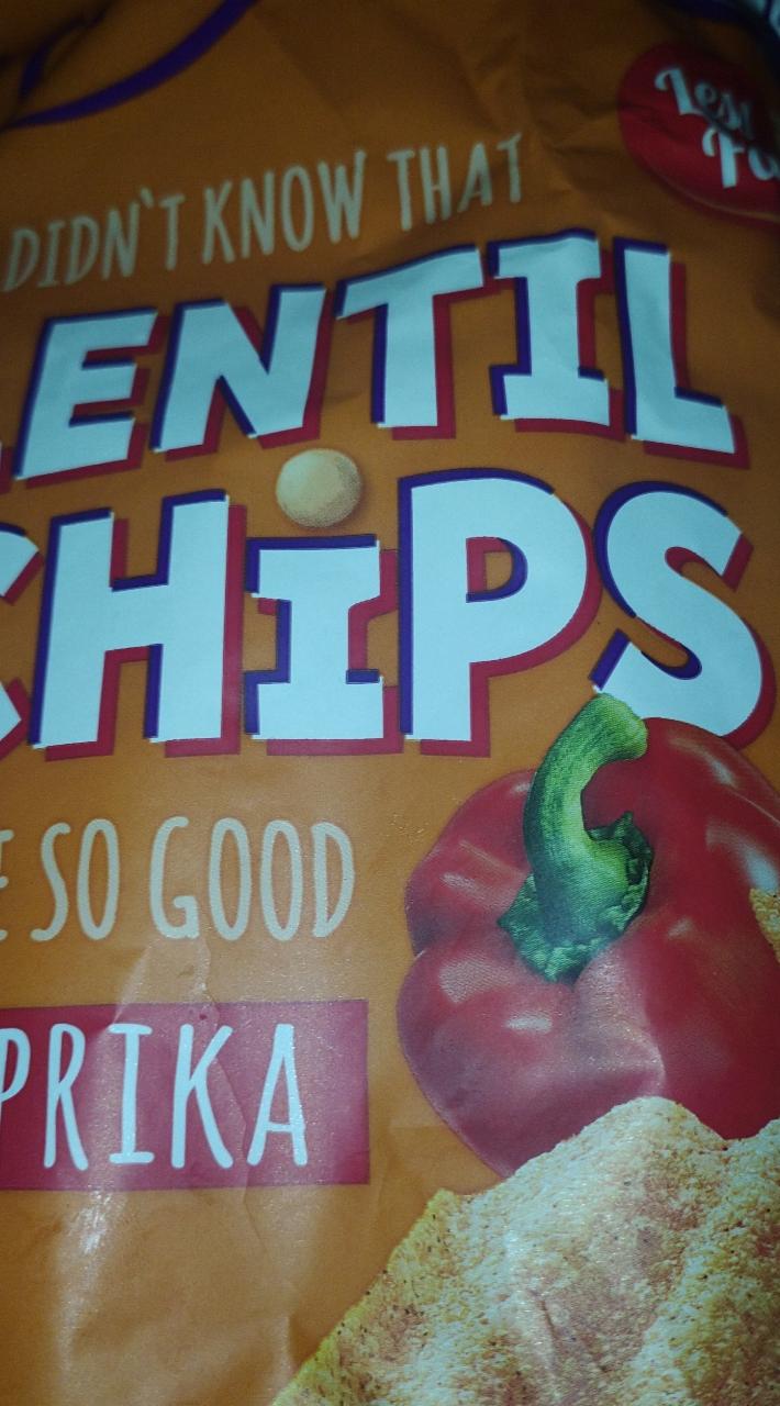 Zdjęcia - Lentil Chips Chrupki z soczewicy o smaku paprykowym 70 g