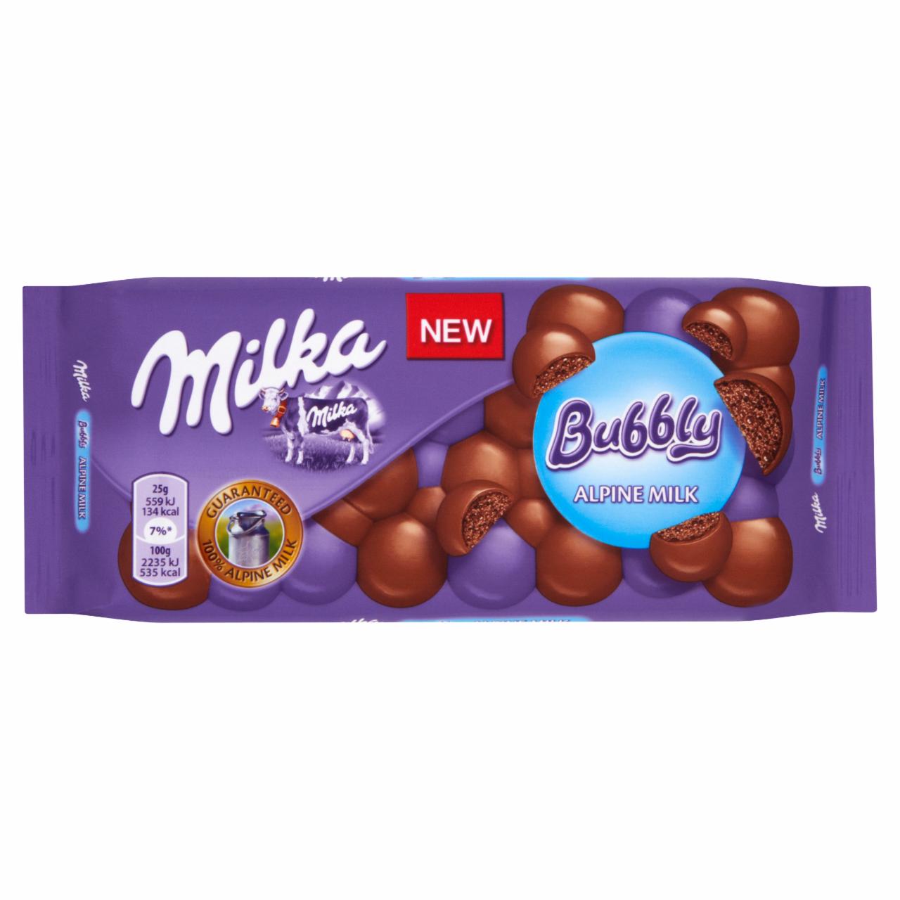 Zdjęcia - Milka Czekolada Bubbly Alpine Milk