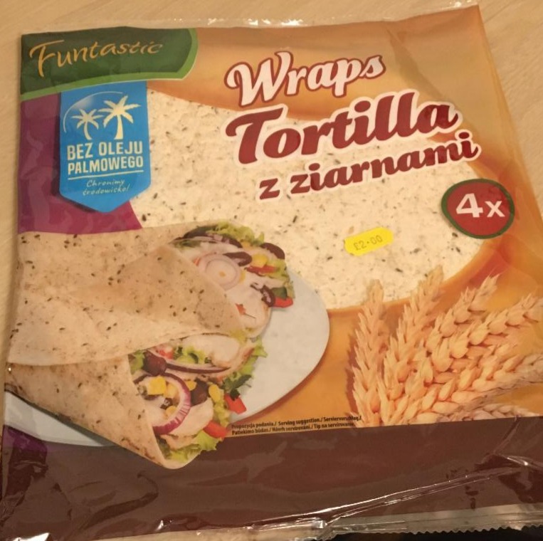 Zdjęcia - Funtastic Tortilla z ziarnami 250 g (4 x 62,5 g)