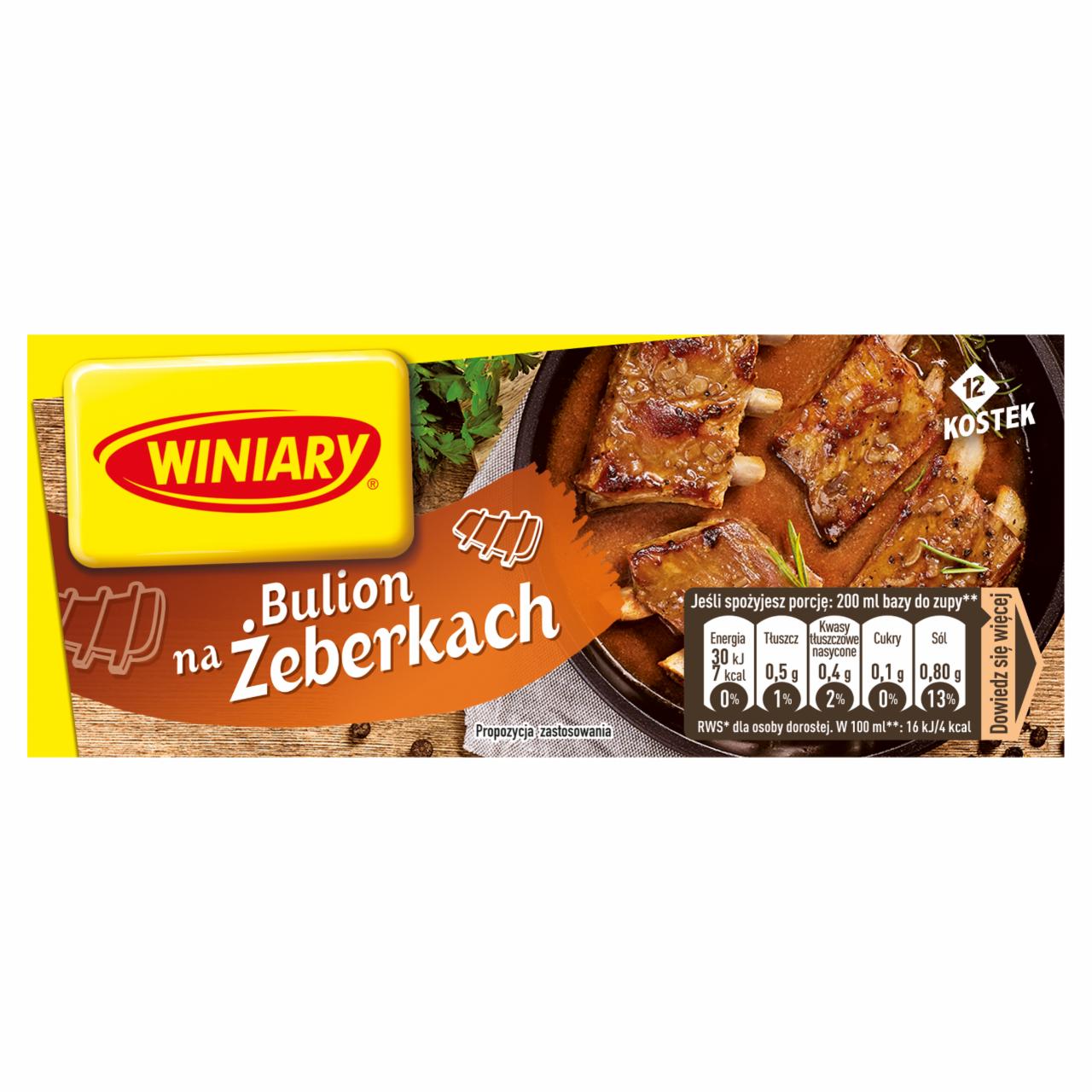 Zdjęcia - Winiary Bulion na żeberkach 120 g (12 kostek)