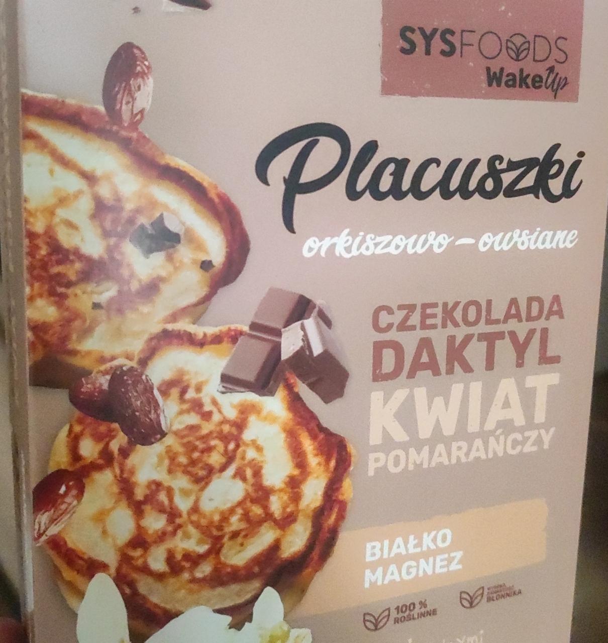 Zdjęcia - Placuszki orkiszowo-owsiane Czekolada, Daktyl, Kwiat Pomarańczy SysFoods WakeUp