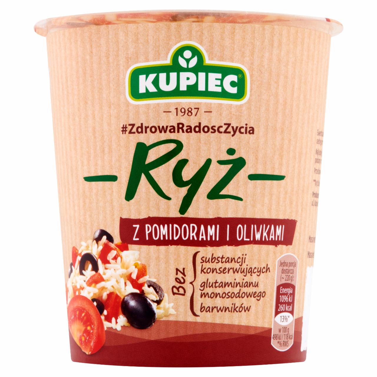 Zdjęcia - Kupiec Ryż z pomidorami i oliwkami 70 g