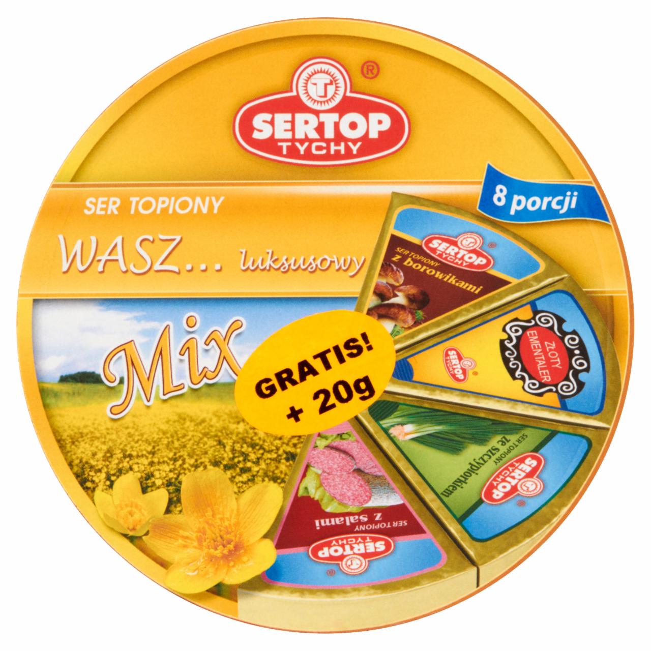 Zdjęcia - Sertop Tychy Mix Wasz... luksusowy Ser topiony 160 g (8 porcji)