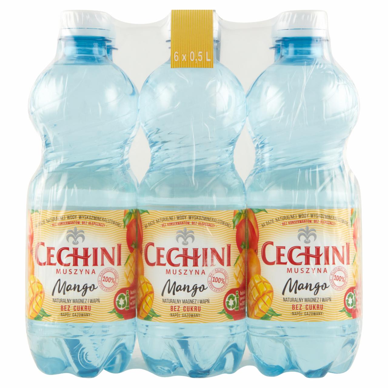 Zdjęcia - Muszyna Cechini Mango Napój gazowany 6 x 0,5 l