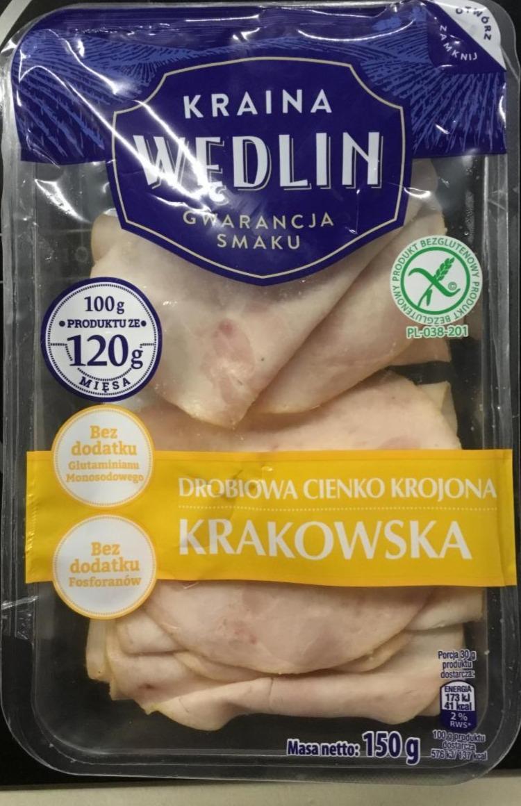 Zdjęcia - Drobiowa cienko krojona krakowska Kraina Wędlin