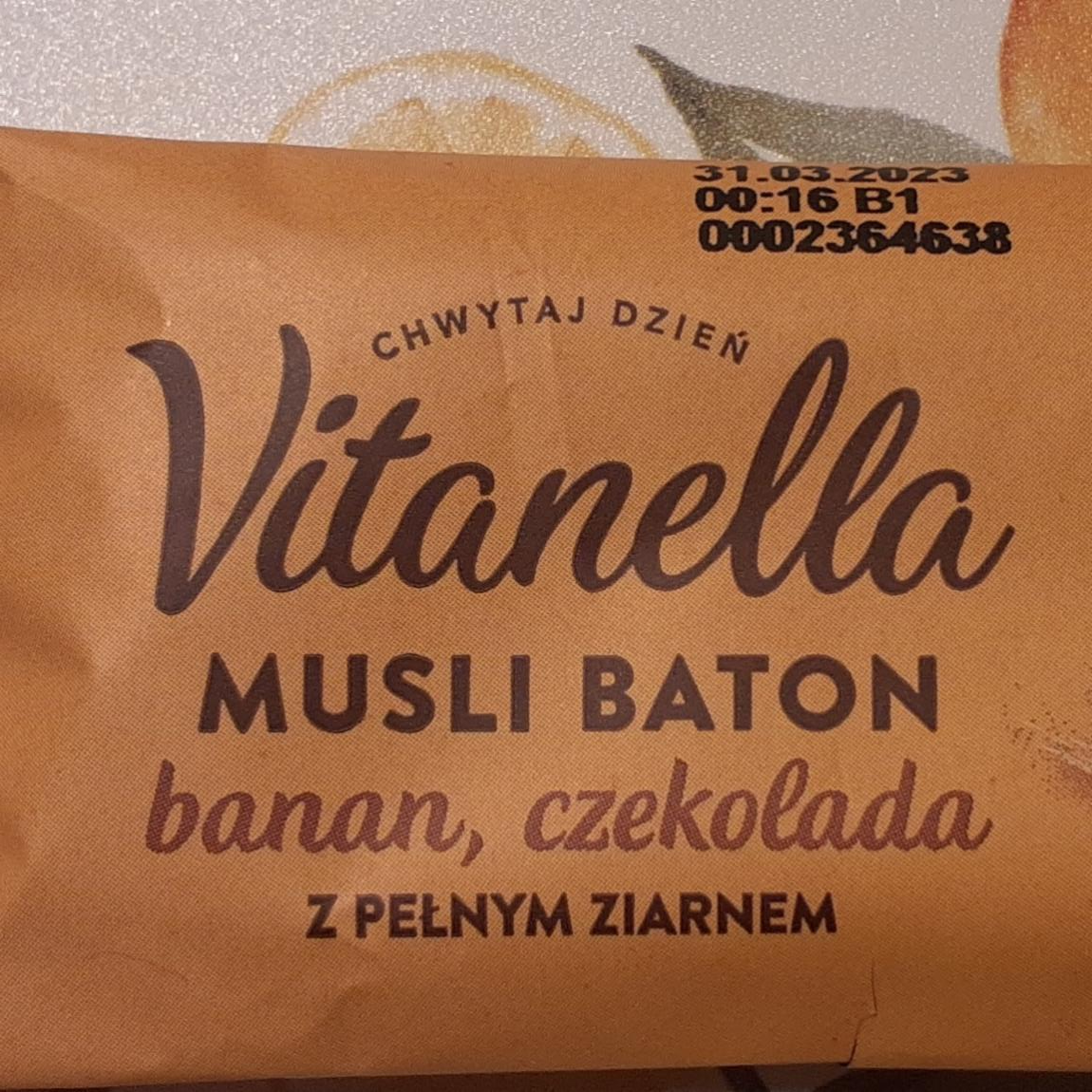 Zdjęcia - Musli baton banan czekolada Vitanella