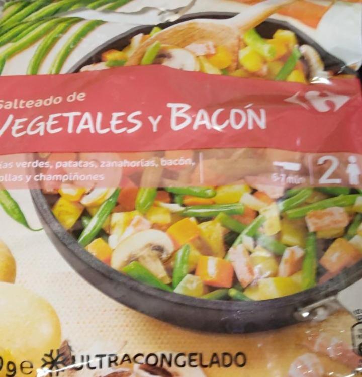 Zdjęcia - Salteado de vegetales y bacón Carrefour