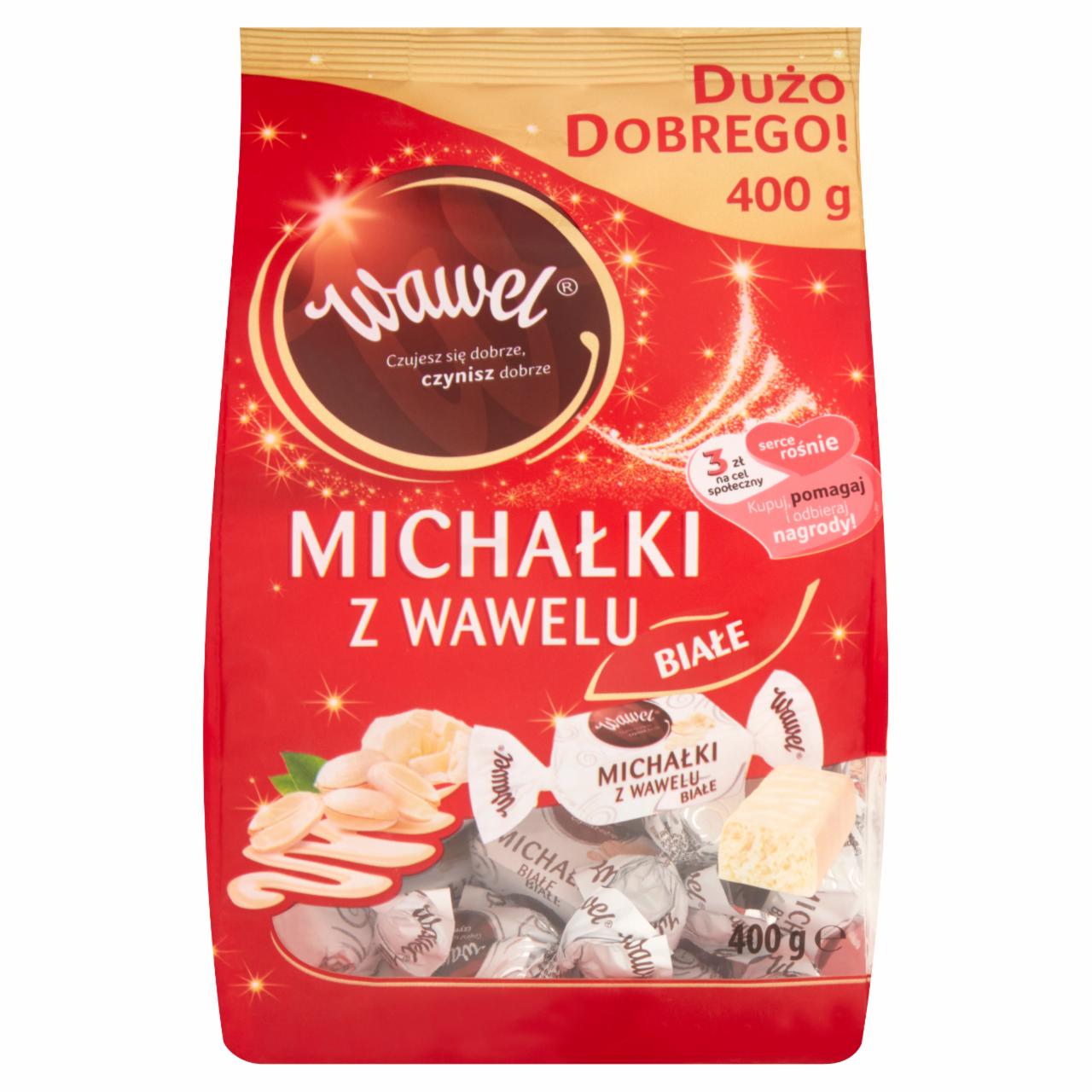 Zdjęcia - Wawel Michałki z Wawelu Białe Cukierki w białej polewie 400 g