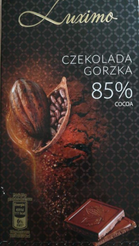 Zdjęcia - Czekolada gorzka 85% Luximo