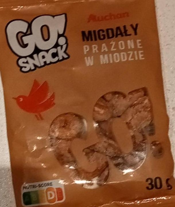 Zdjęcia - Snack migdały prażone w miodzie GO!