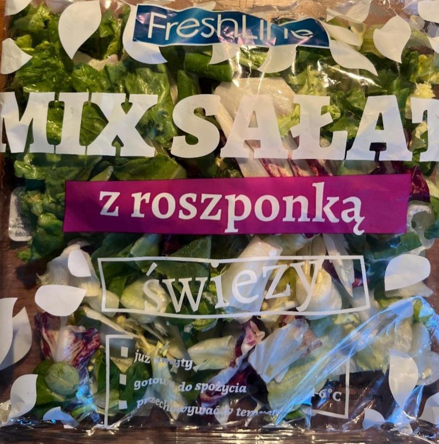 Zdjęcia - Mix sałat z roszpunką świeży FreshLine