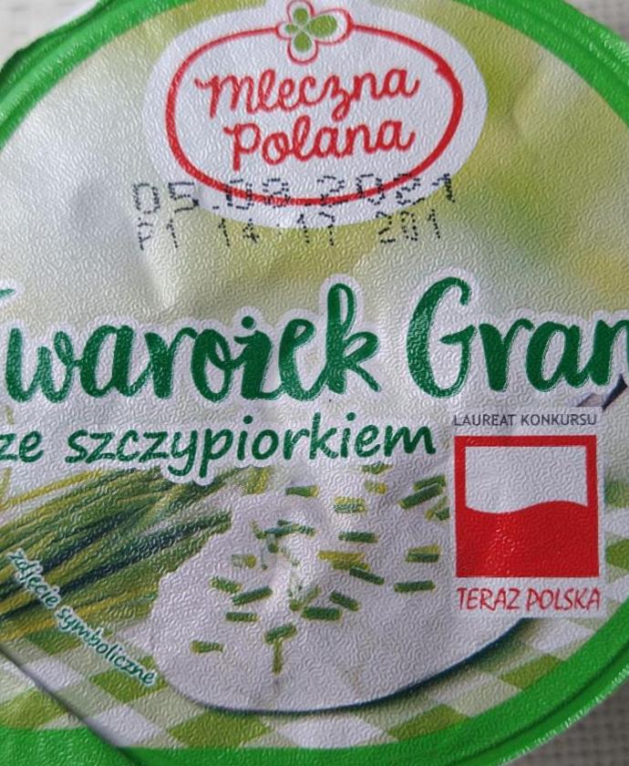 Zdjęcia - Twarożek granize szczypiorkiem Mleczna polana