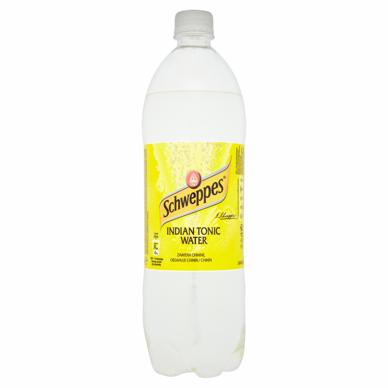 Zdjęcia - Schweppes Indian Tonic Water Napój gazowany 1 l