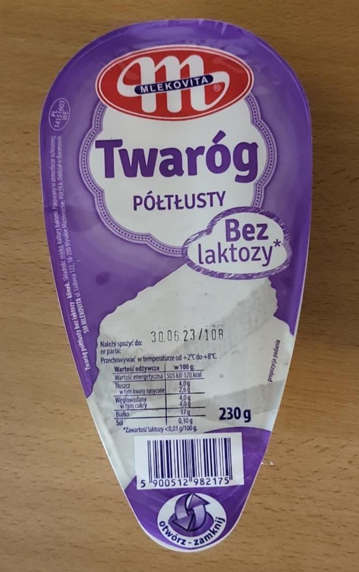 Zdjęcia - Mlekovita Twaróg bez laktozy półtłusty 230 g