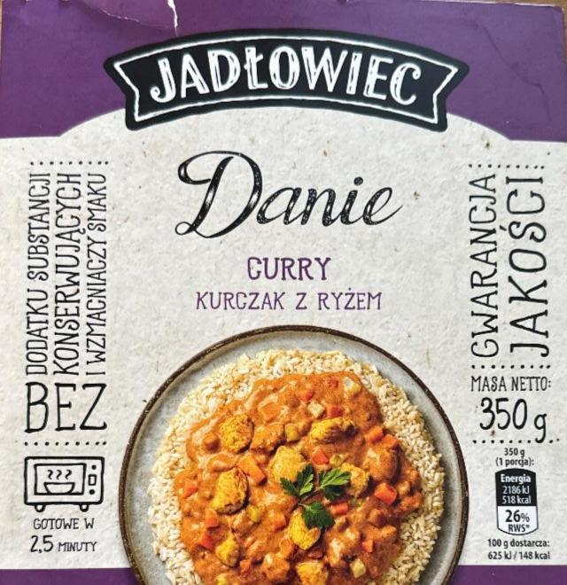 Zdjęcia - Danie Curry kurczak z ryżem Jadłowiec