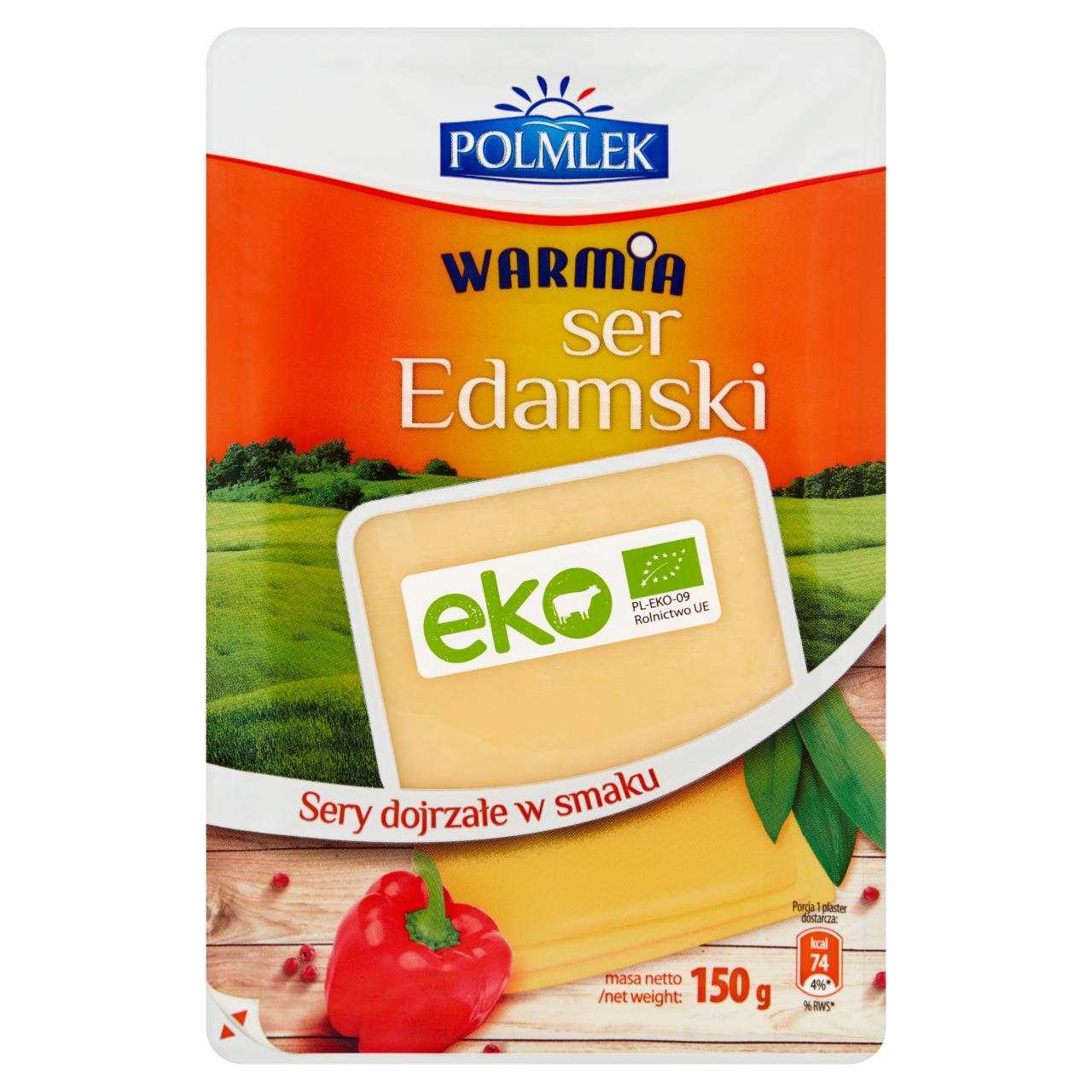 Zdjęcia - Polmlek Ser Edamski eko plastry 150 g