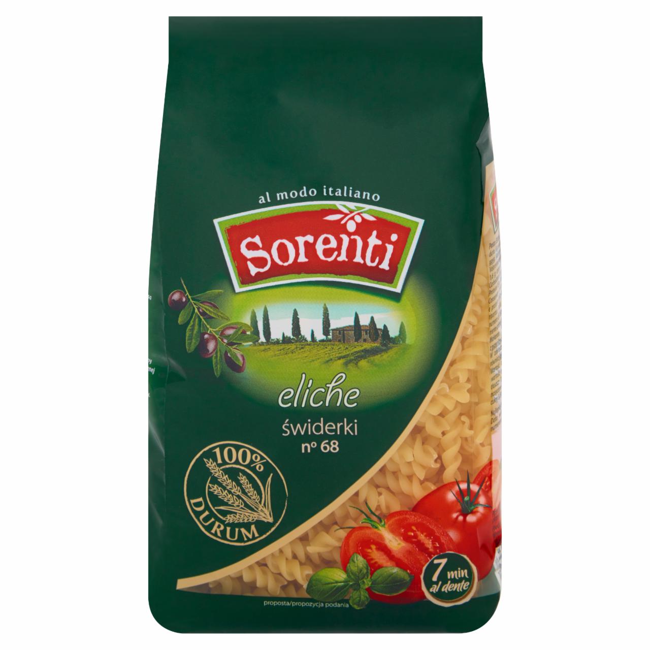 Zdjęcia - Sorenti Świderki No 68 Makaron z mąki semoliny z pszenicy durum 500 g