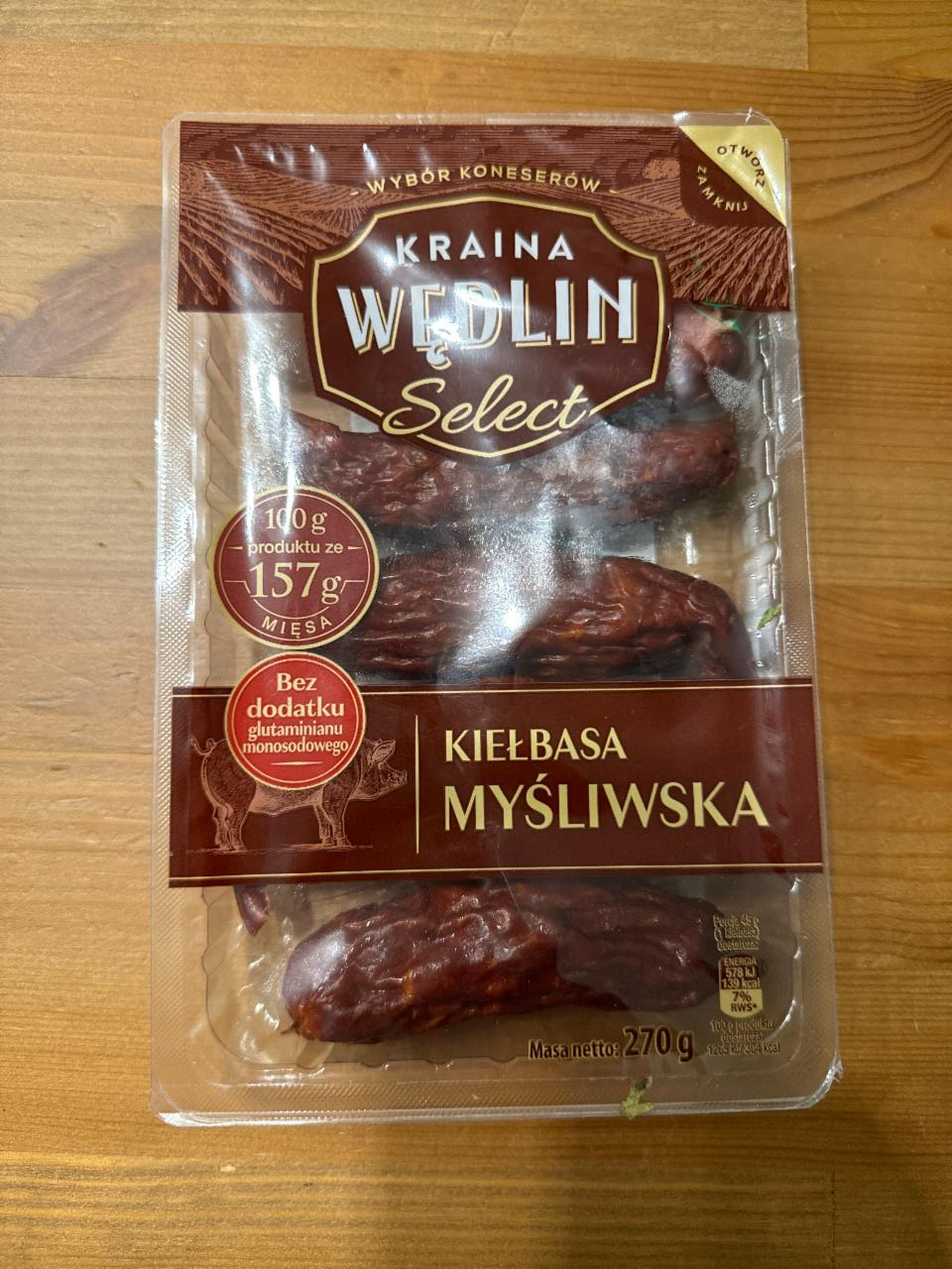 Zdjęcia - Kiełbasa myśliwska Kraina Wędlin Select