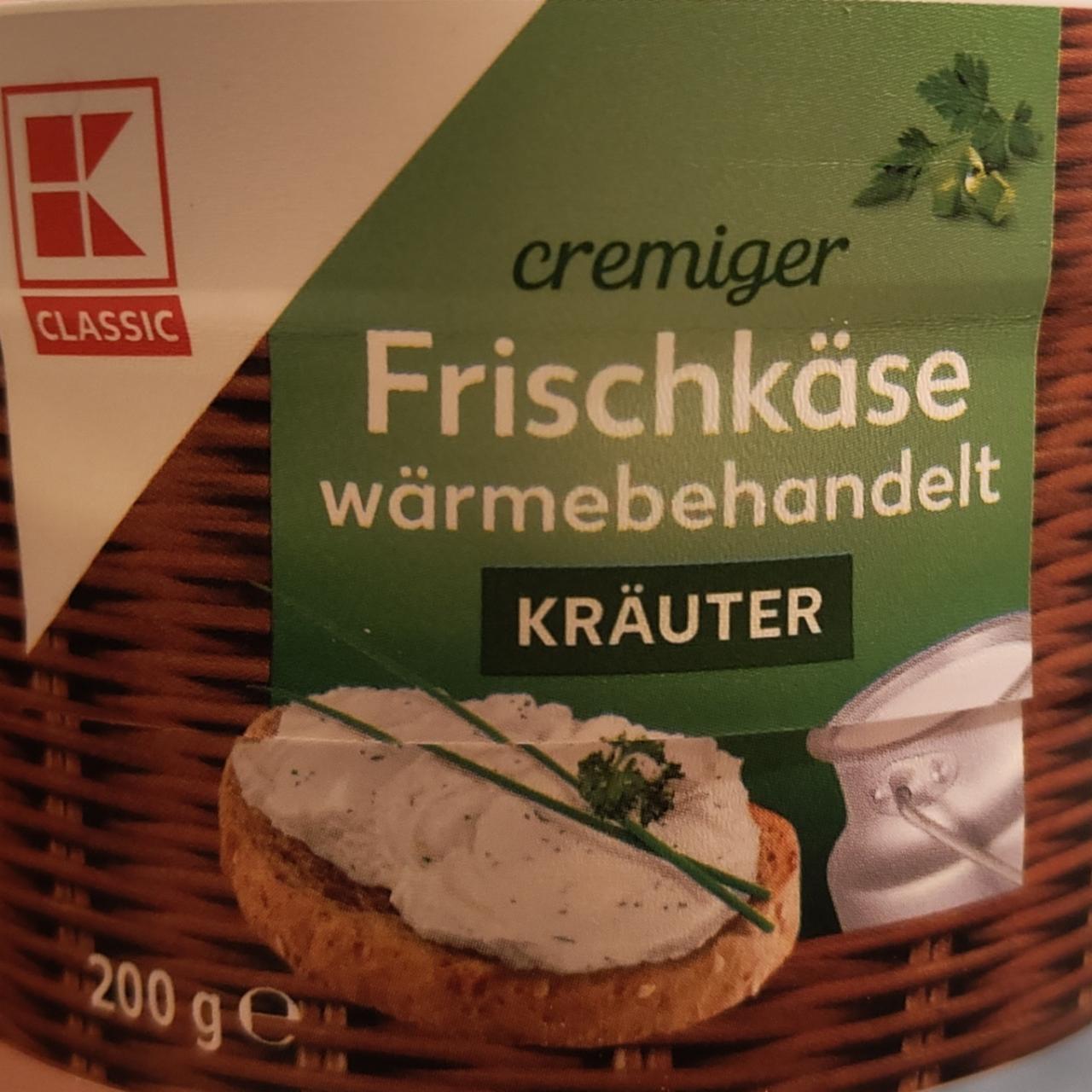 Zdjęcia - Cremiger Frischkäse wärmebehandelt Kräuter K-Classic