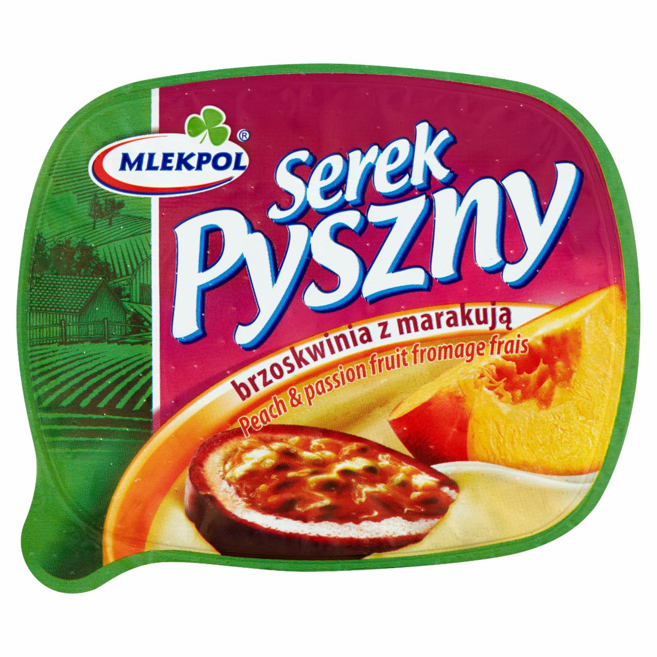 Zdjęcia - Pyszny Serek brzoskwinia z marakują Mlekpol