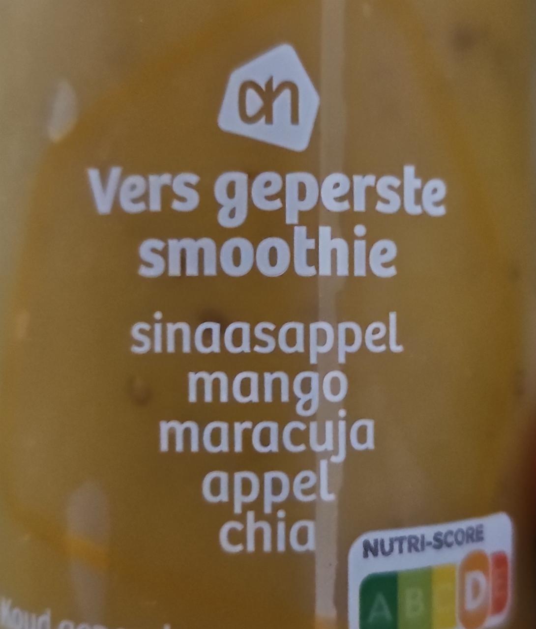 Zdjęcia - Vers geperste smoothie sinaanappel, mango, maracuja, appel, chia Ah