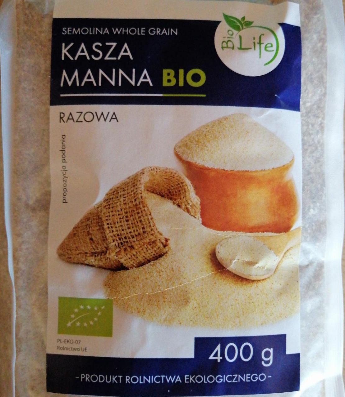 Zdjęcia - Kasza manna bio razowa Biolife