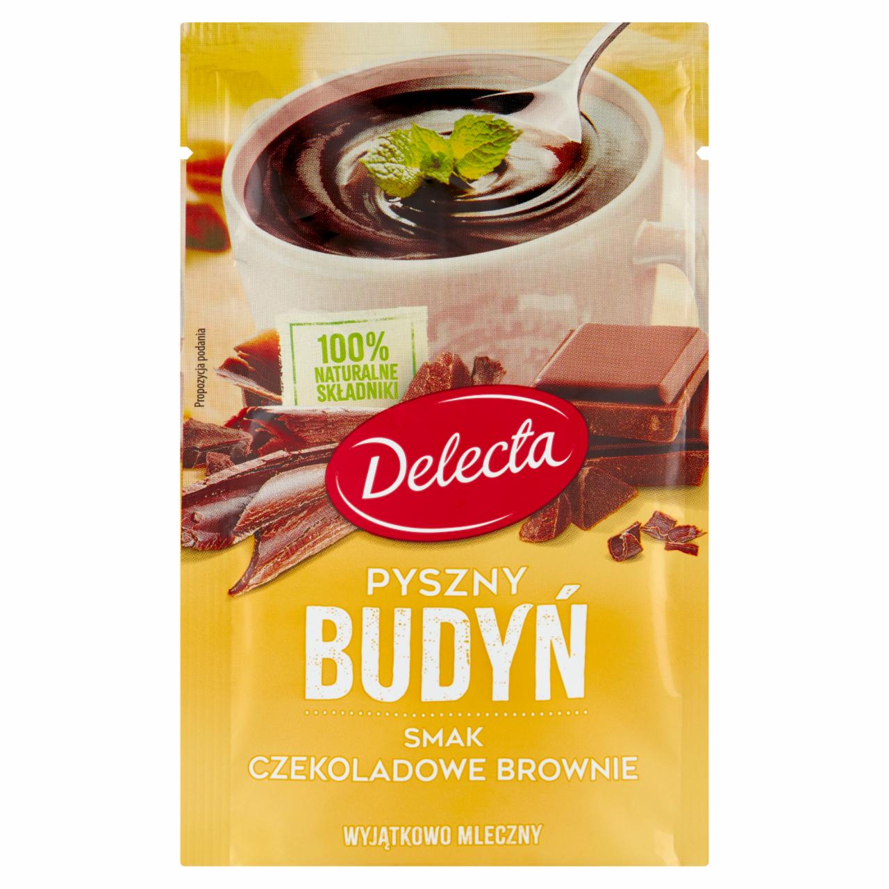 Zdjęcia - Delecta Pyszny budyń smak czekoladowe brownie 43 g