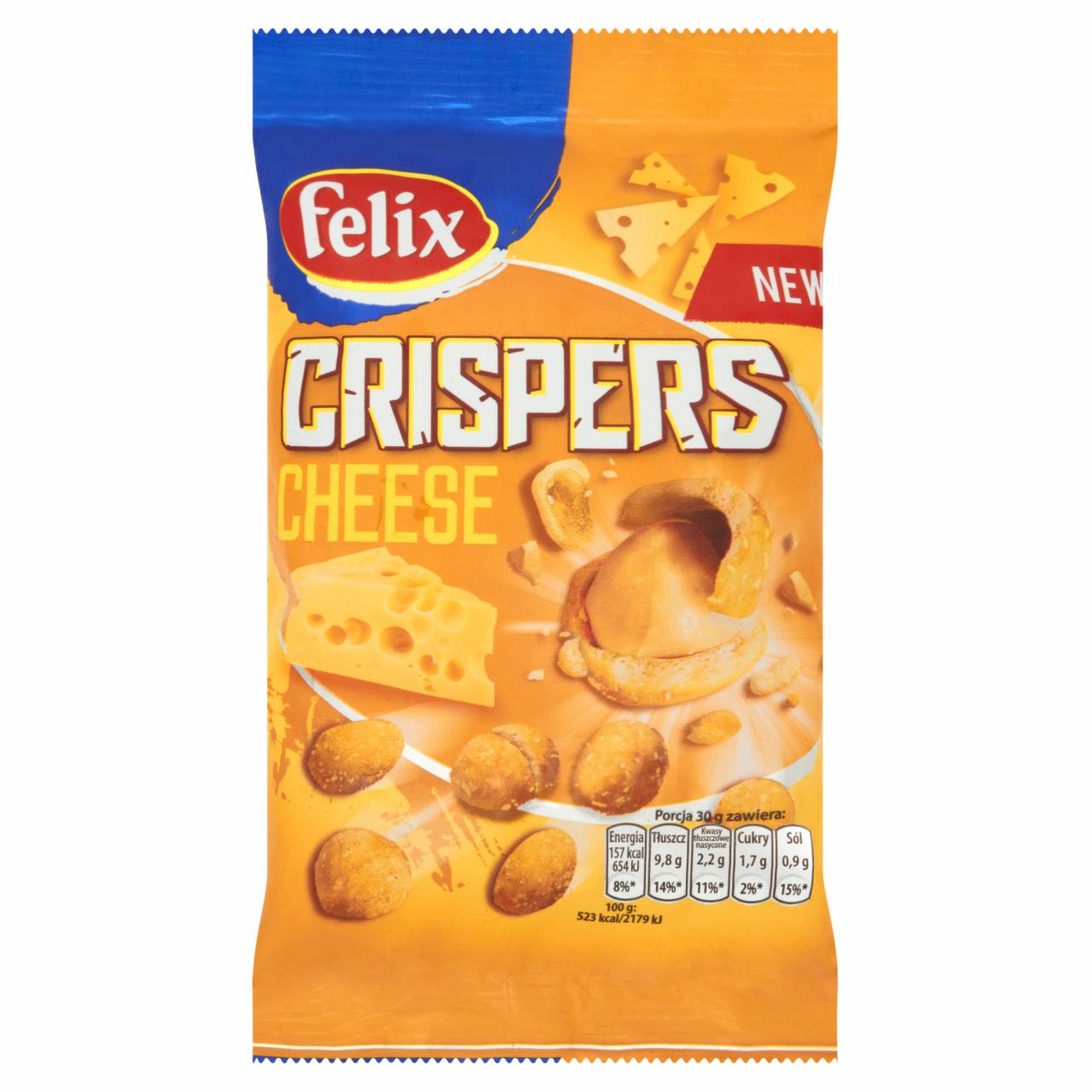 Zdjęcia - Felix Crispers Orzeszki ziemne smażone w chrupkiej skorupce o smaku serowym 70 g