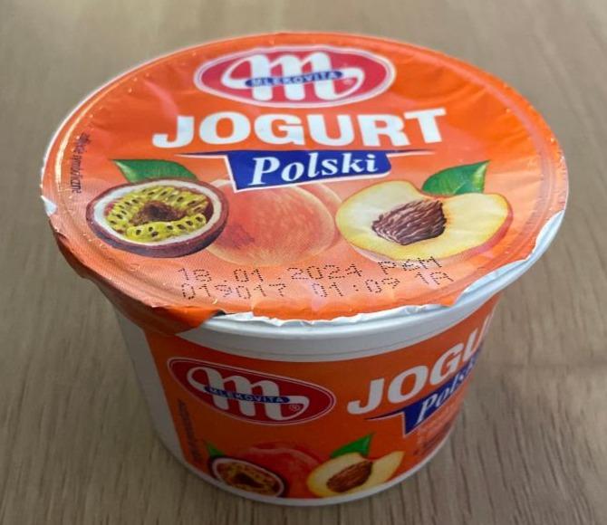 Zdjęcia - Jogurt brzoskwinia z marakują Mlekovita