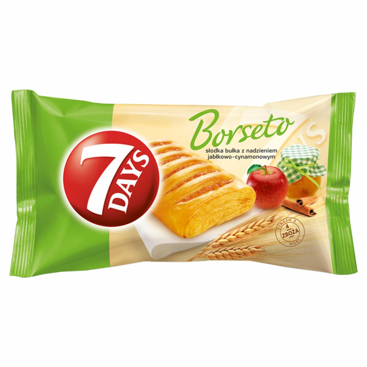 Zdjęcia - 7 Days Borseto Słodka bułka z nadzieniem jabłkowo-cynamonowym 80 g