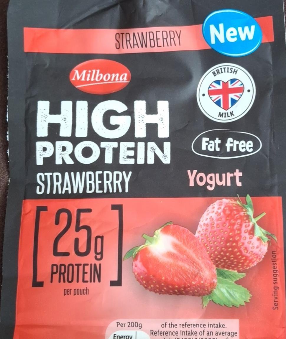 Zdjęcia - High Protein strawberry yogurt Milbona