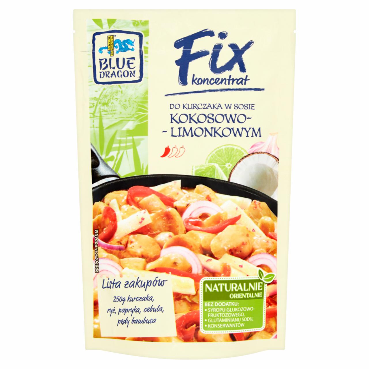 Zdjęcia - Blue Dragon Fix koncentrat do kurczaka w sosie kokosowo-limonkowym 150 g