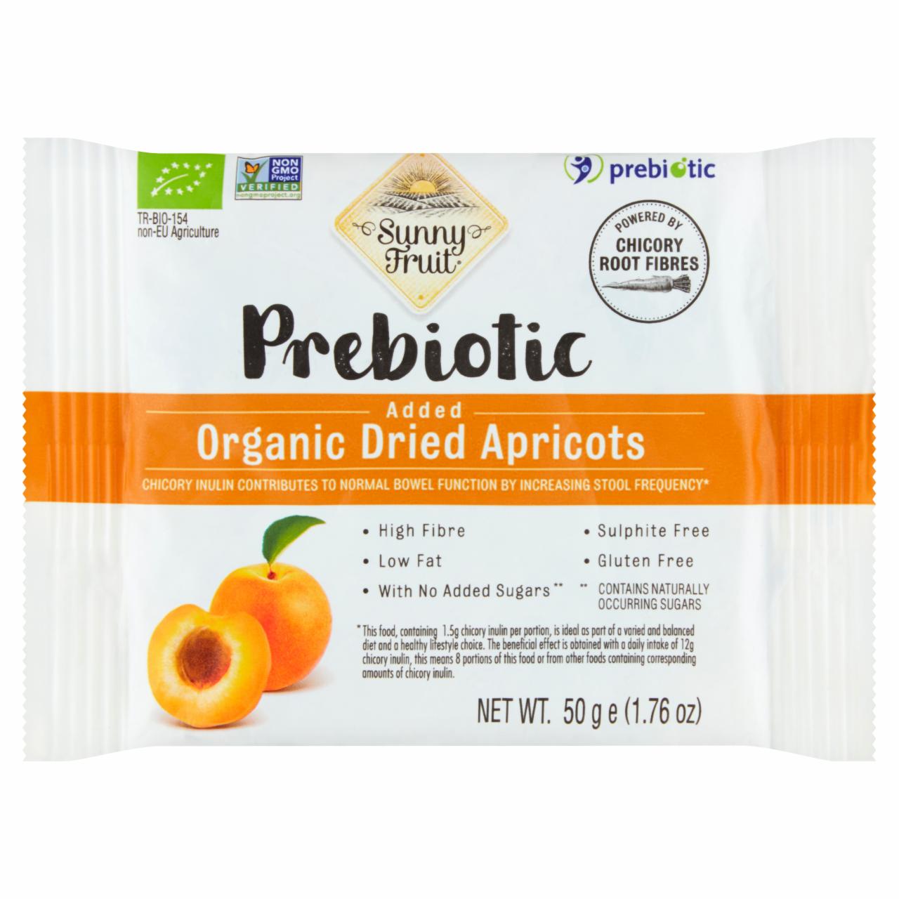 Zdjęcia - Sunny Fruit Organiczne suszone morele z dodatkiem prebiotyku 50 g