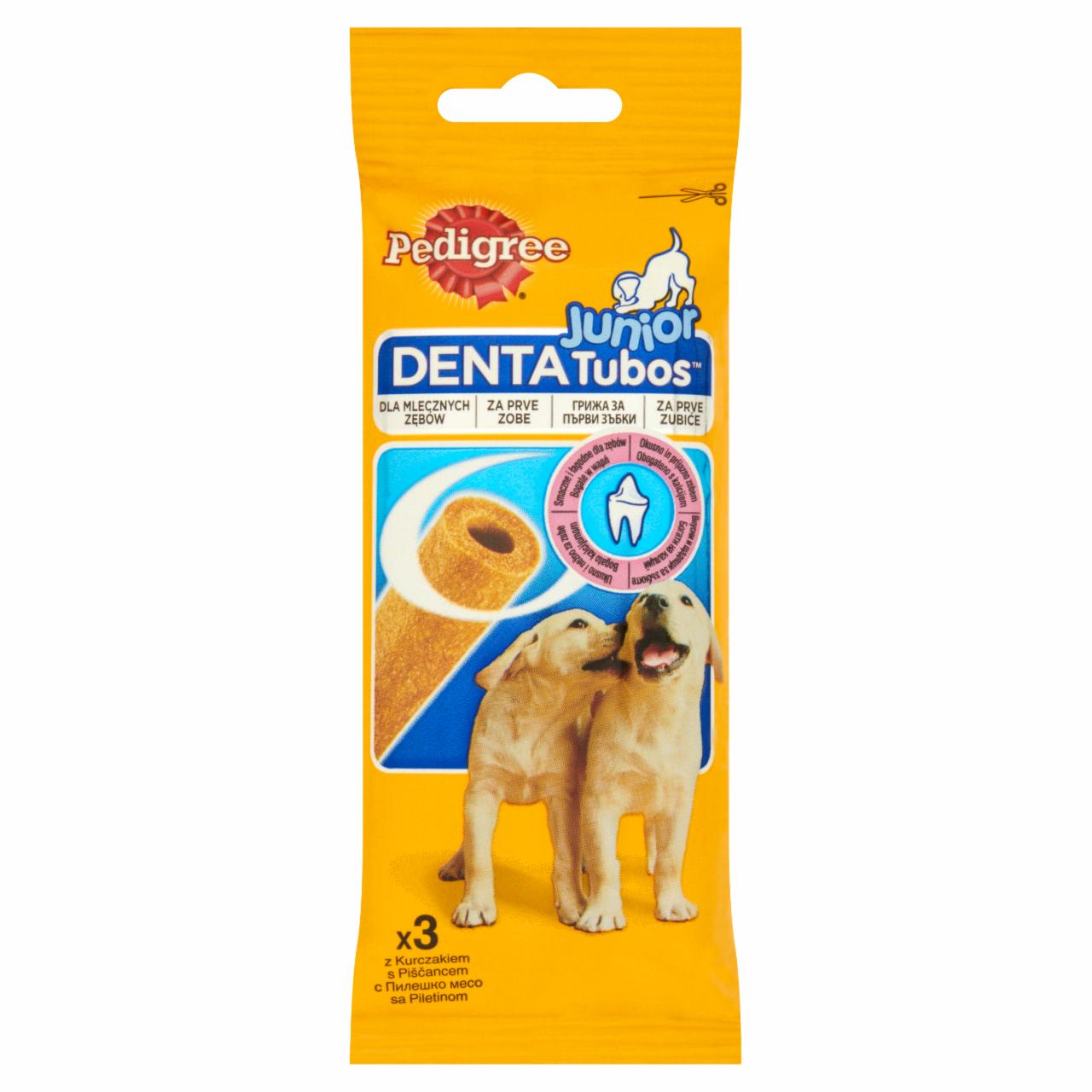 Zdjęcia - Pedigree Junior Denta Tubos z kurczakiem Karma uzupełniająca 72 g (3 sztuki)