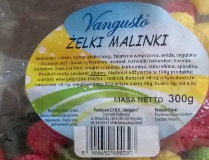 Zdjęcia - żelki malinki Vangusto