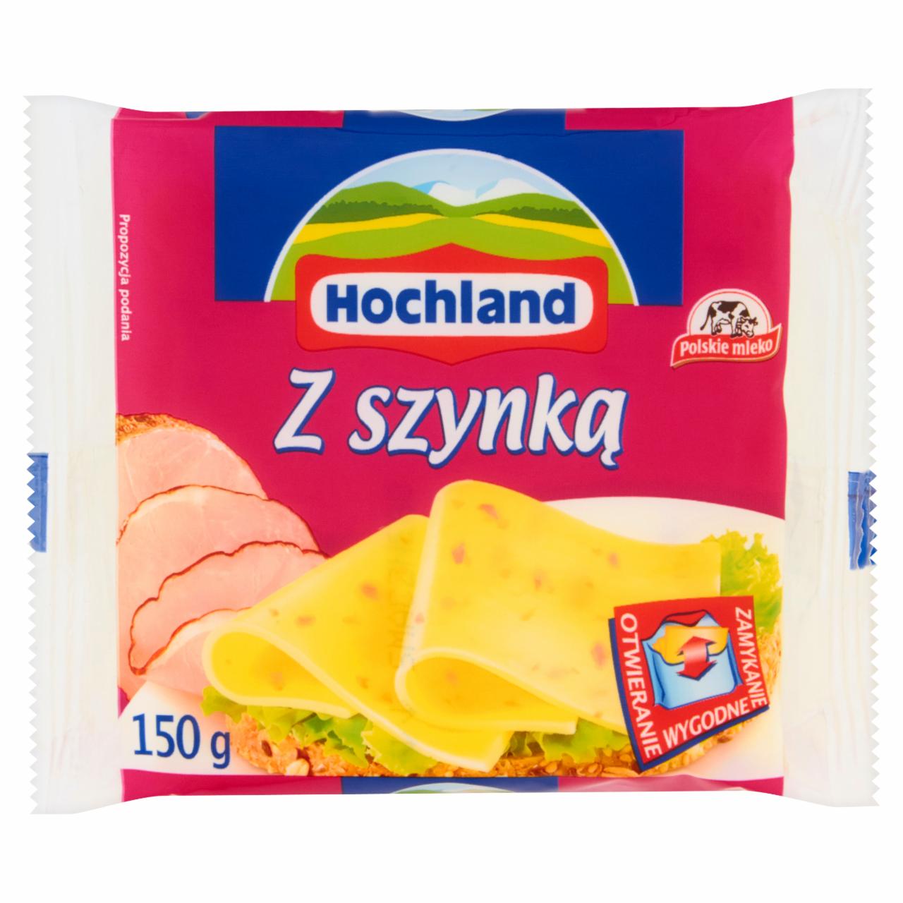 Zdjęcia - Hochland Z szynką Ser topiony w plastrach 150 g