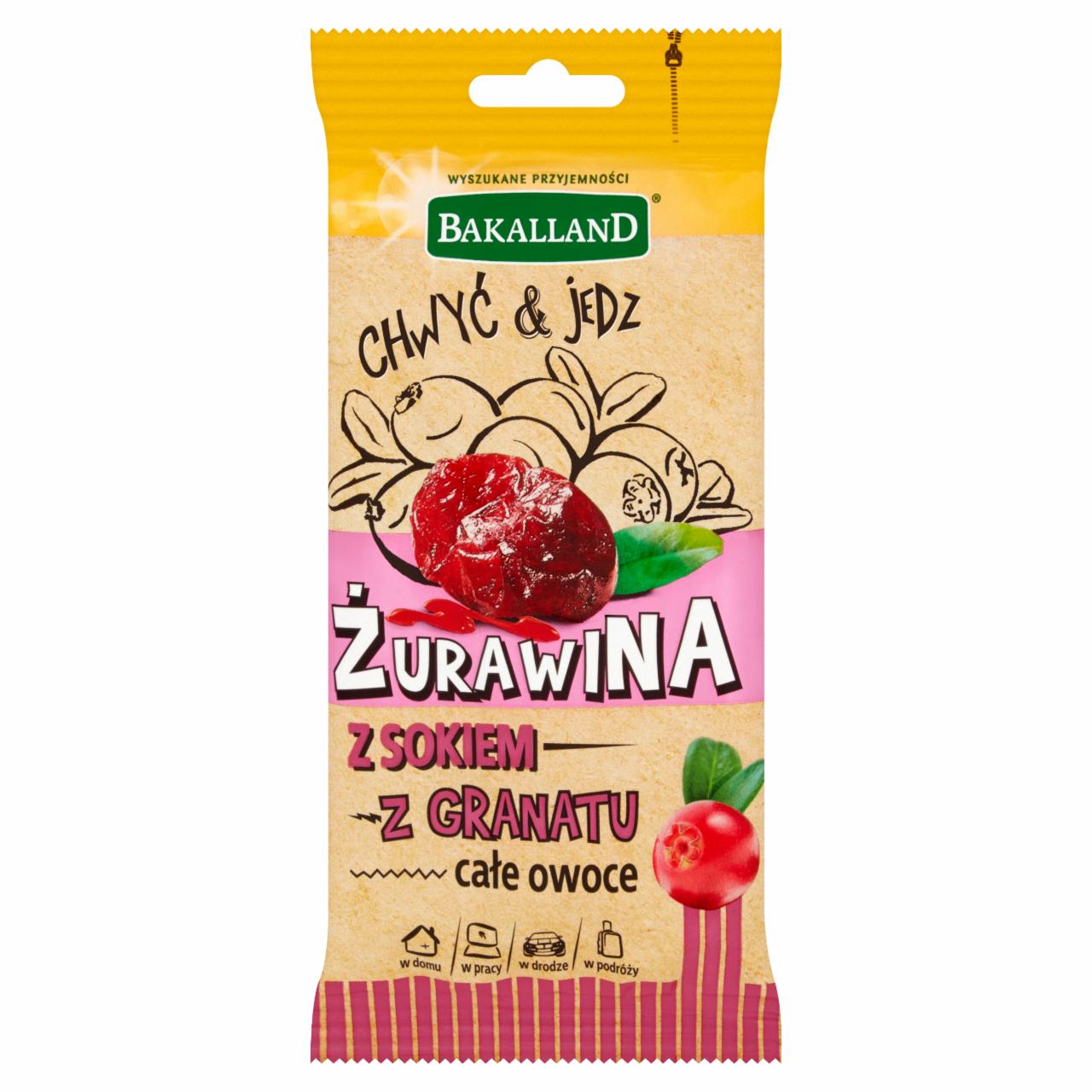 Zdjęcia - Bakalland Żurawina z sokiem z granatu całe owoce 45 g