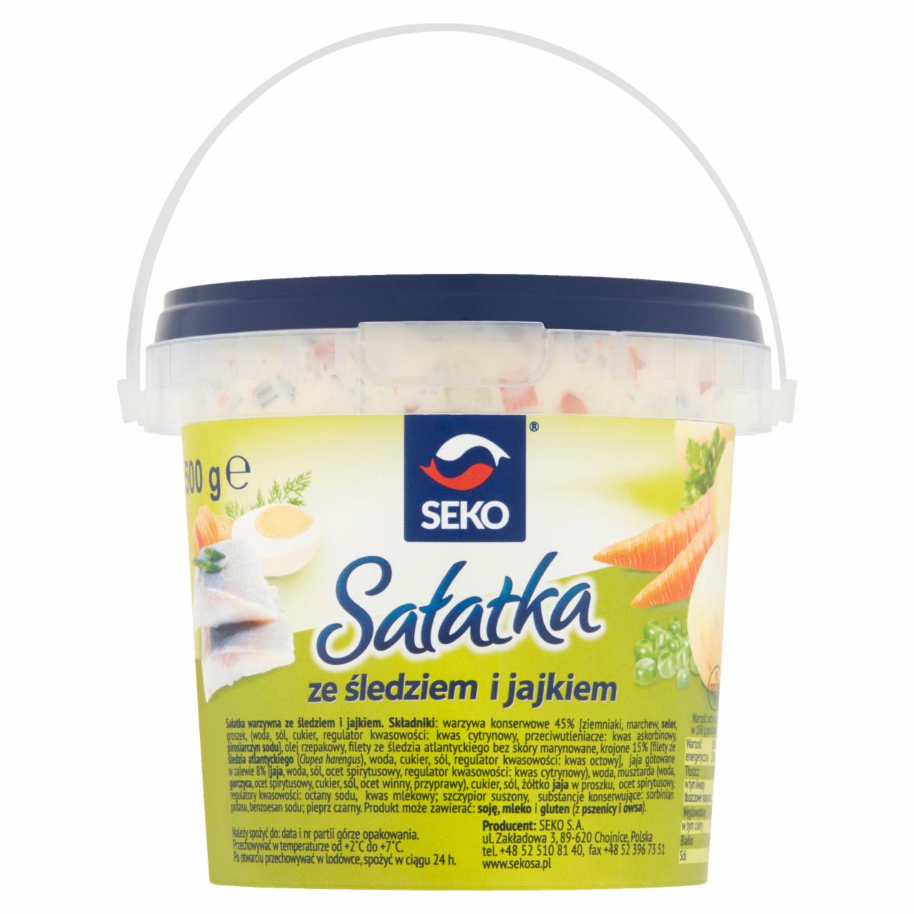 Zdjęcia - Seko Sałatka ze śledziem i jajkiem 500 g