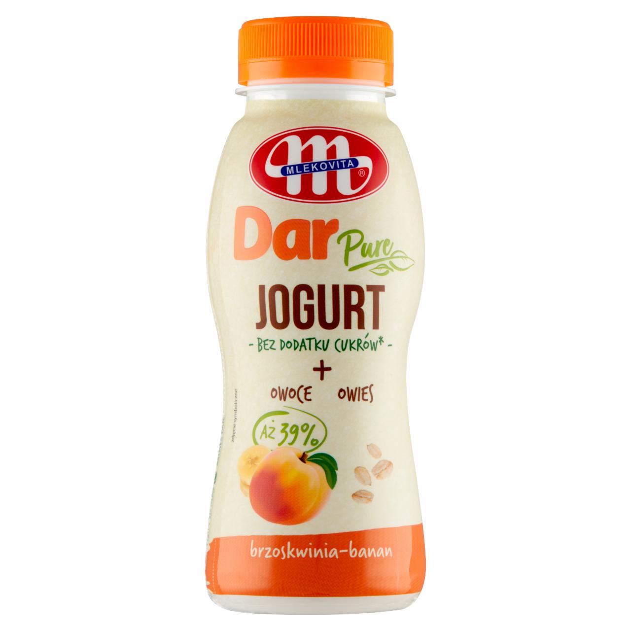 Zdjęcia - Dar Pure Jogurt brzoskwinia-banan Mlekovita