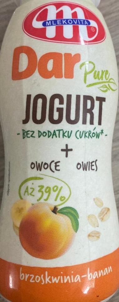 Zdjęcia - Dar Pure Jogurt brzoskwinia-banan Mlekovita