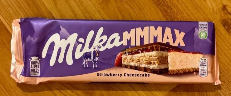 Zdjęcia - Czekolada mmax strawberry cheesecake Milka