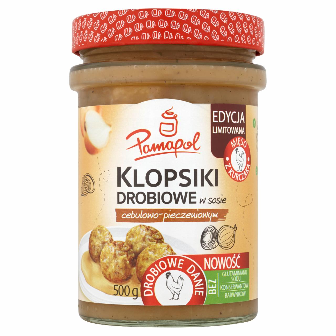 Zdjęcia - Pamapol Klopsiki drobiowe w sosie cebulowo-pieczeniowym 500 g