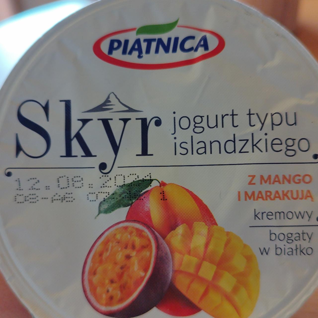 Zdjęcia - Skyr jogurt typu islandzkiego z mango i marakują Piątnica