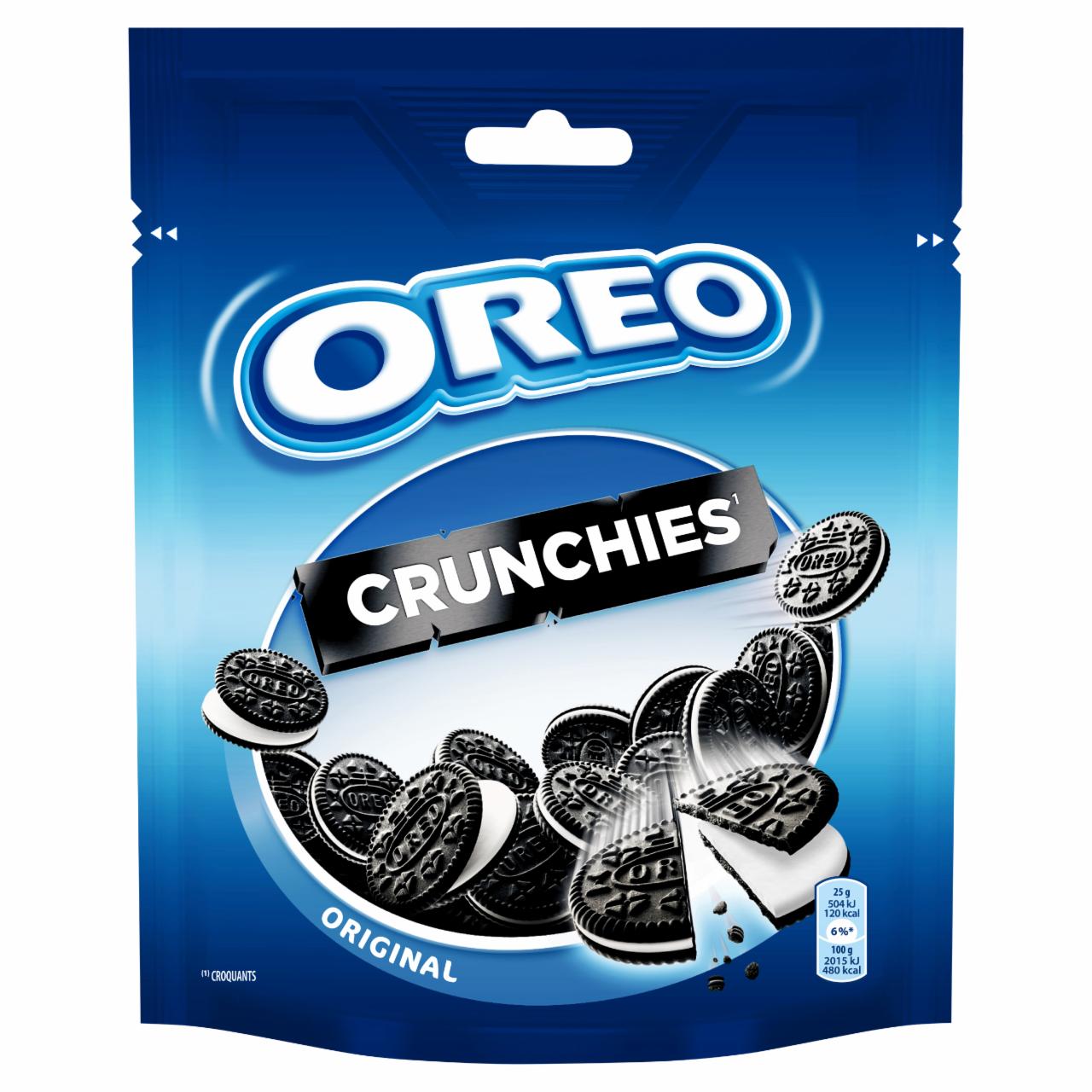 Zdjęcia - Crunchies Original Ciastka kakaowe z nadzieniem o smaku waniliowym Oreo