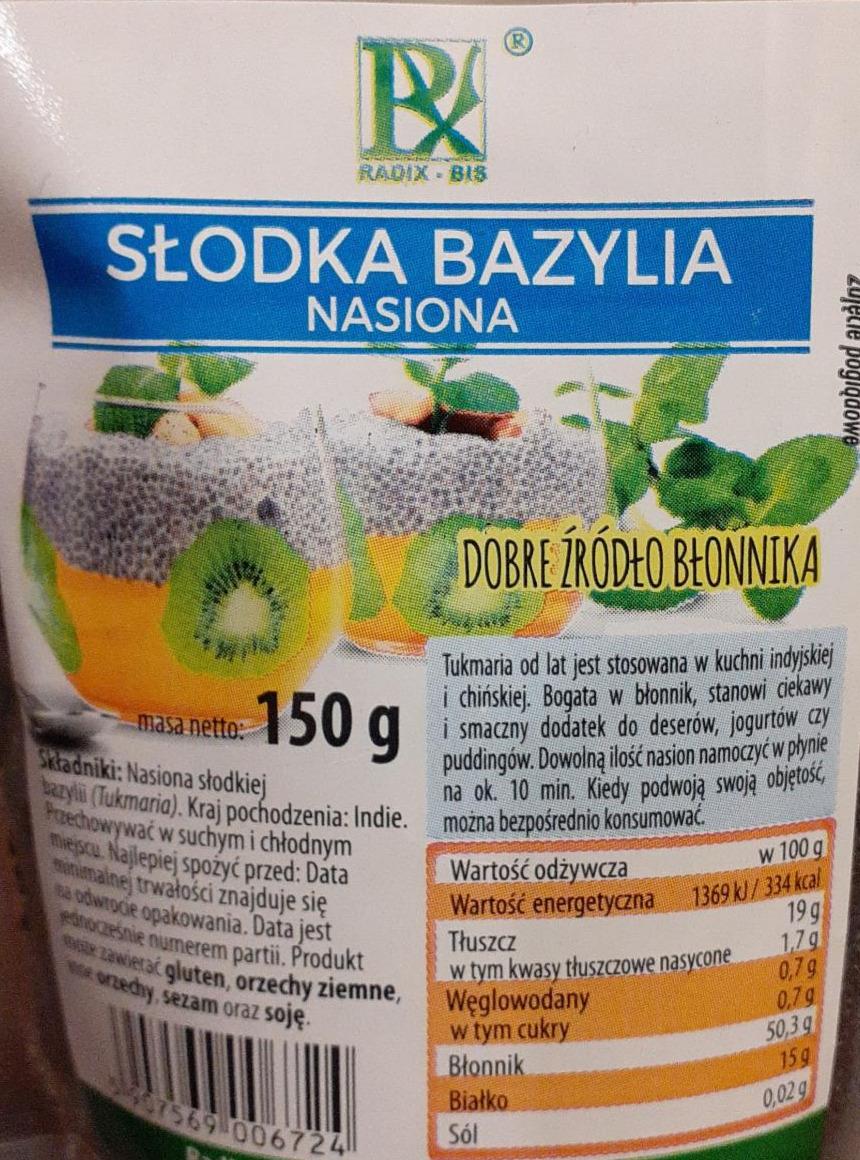 Zdjęcia - słodka bazylia nasiona Radix bis