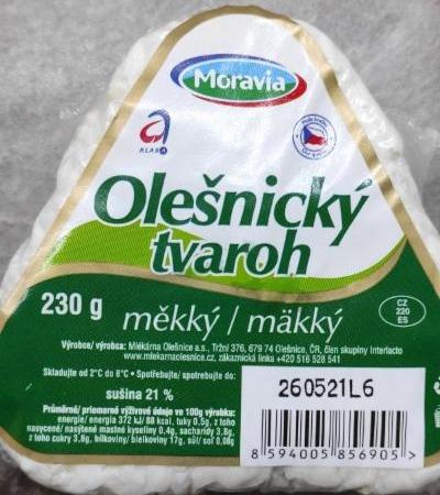 Zdjęcia - Olešnický tvaroh měkký 21% Moravia