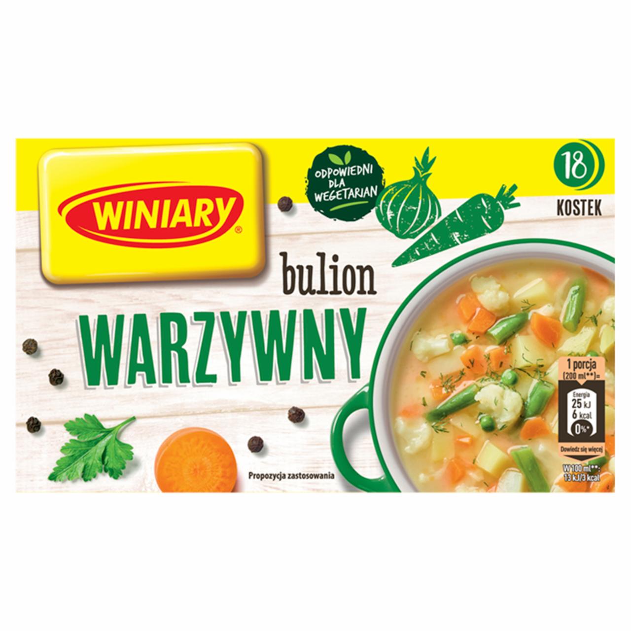 Zdjęcia - Winiary Bulion warzywny 180 g (18 sztuk)