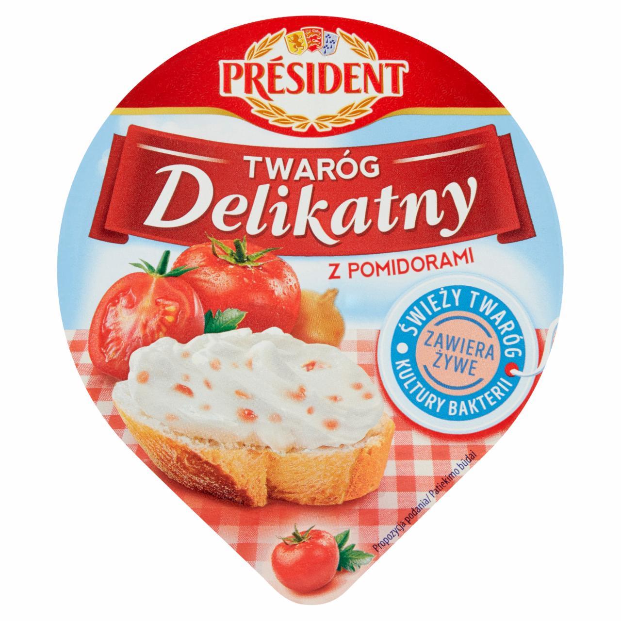 Zdjęcia - Twaróg Delikatny z pomidorami Président