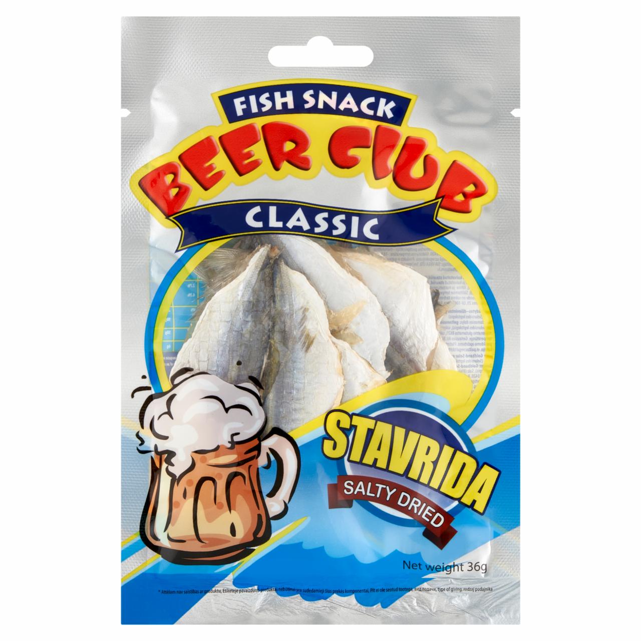 Zdjęcia - Fish Snack Beer Club Classic Ostrobok solony suszony 36 g