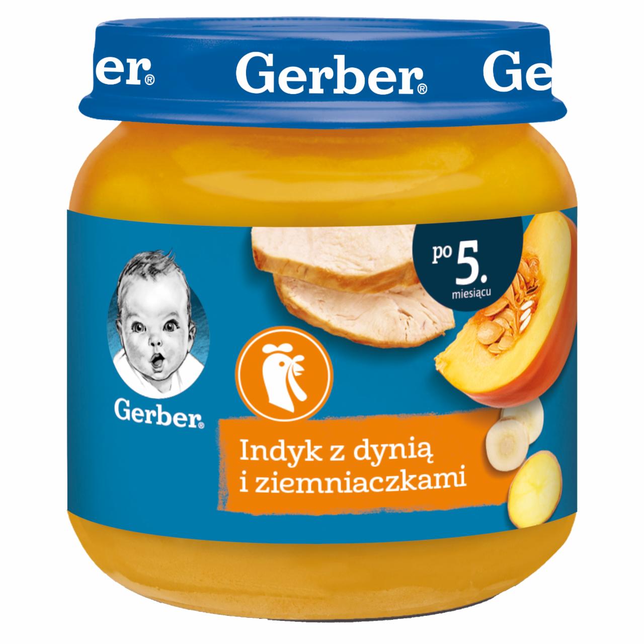 Zdjęcia - Gerber Indyk z dynią i ziemniaczkami dla niemowląt po 5. miesiącu 125 g